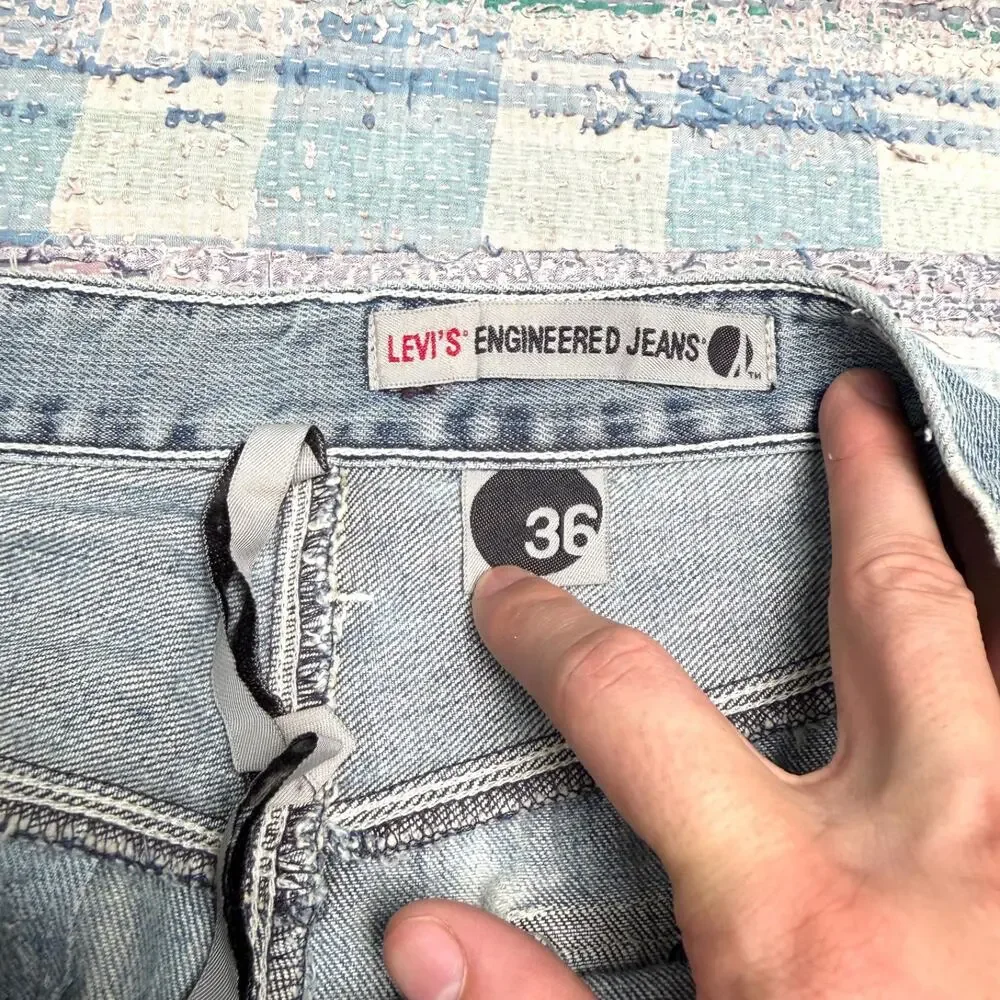 Vintage Levi’s Engineered Twisted Denim Jeans 33x27.5 HEMMED